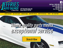 Tablet Screenshot of jeffriesauto.com